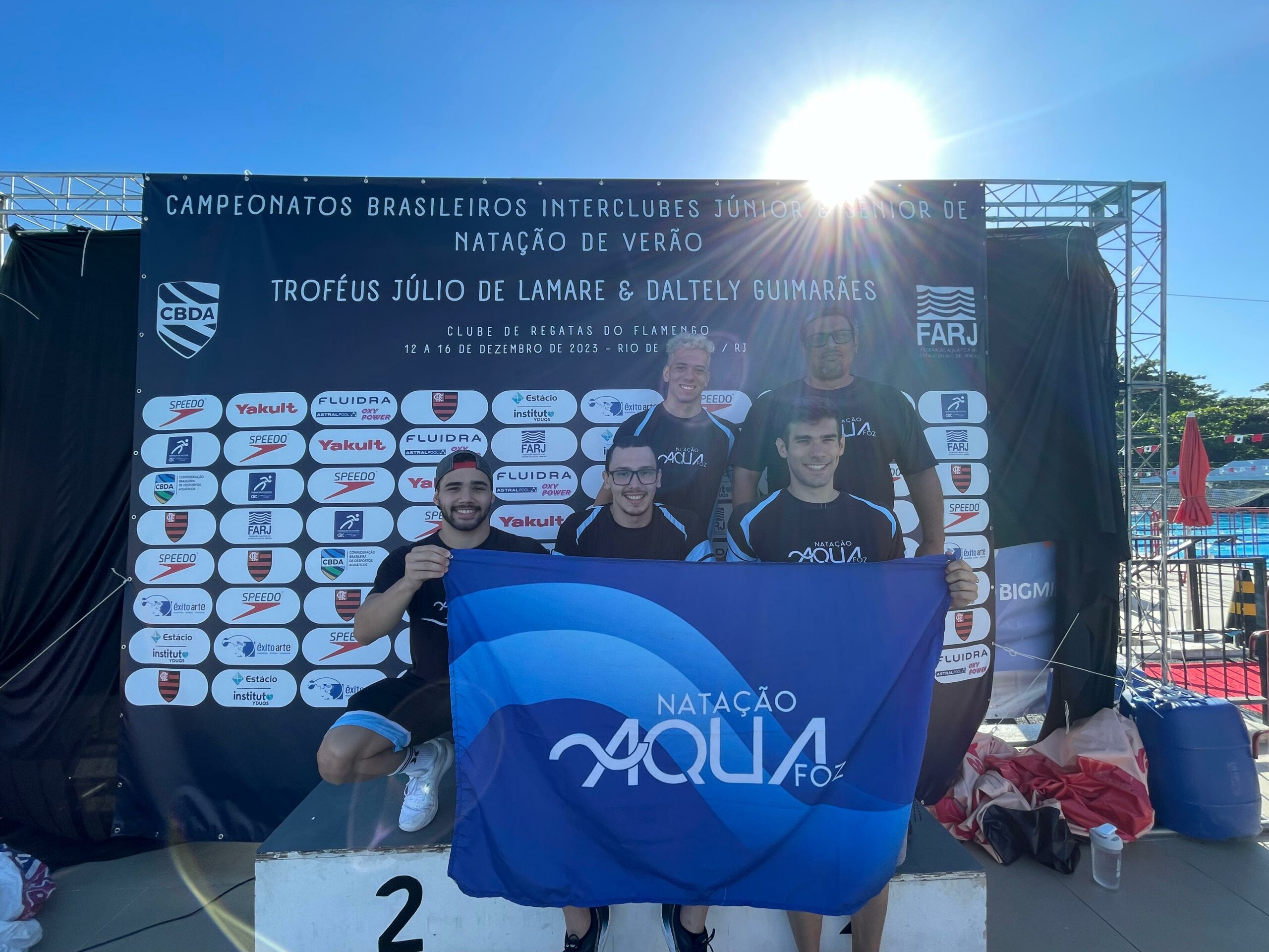 Campeonato sênior de Verão: equipe de natação de Foz do Iguaçu conquista posição inédita