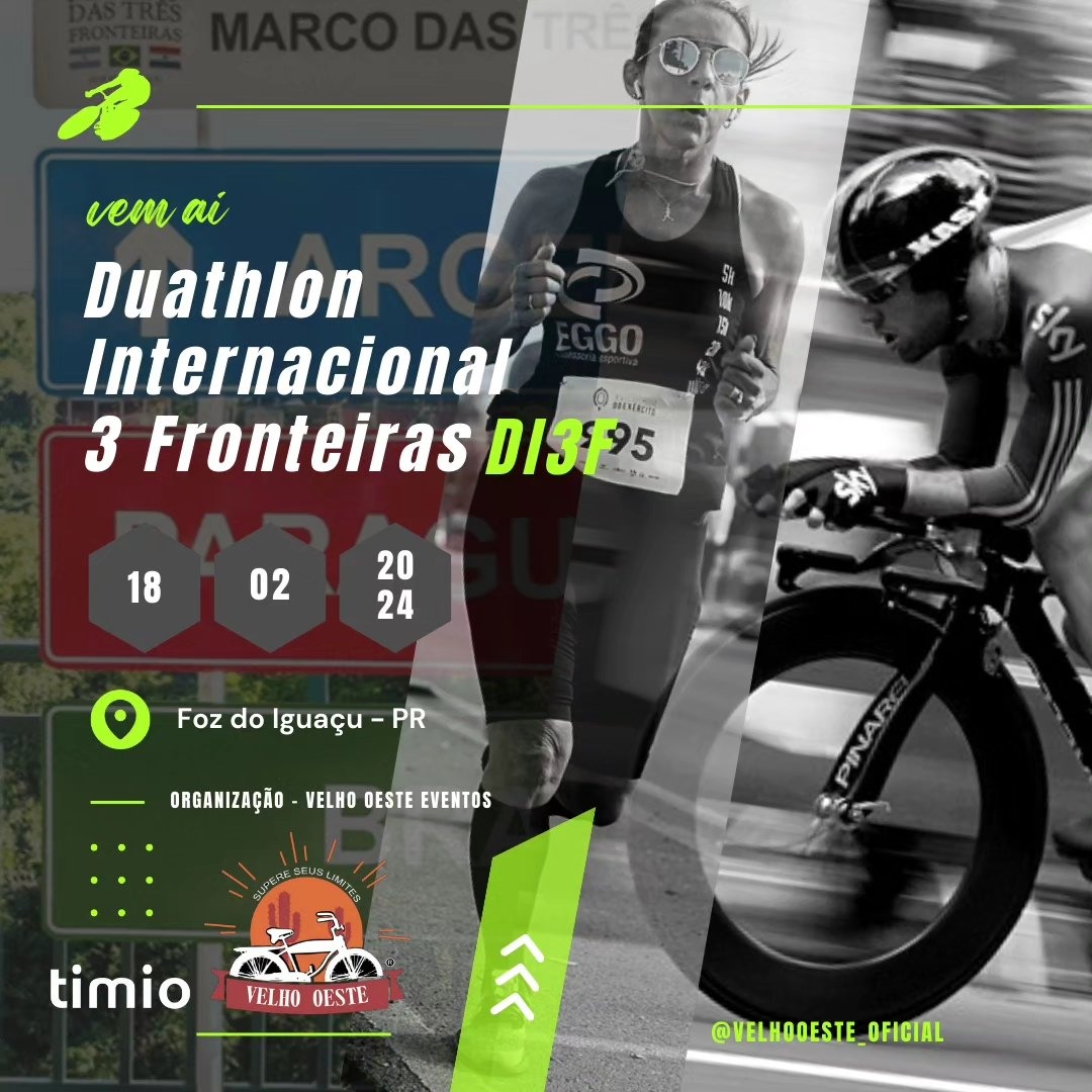 Duathlon Internacional 3 Fronteiras será realizado em fevereiro