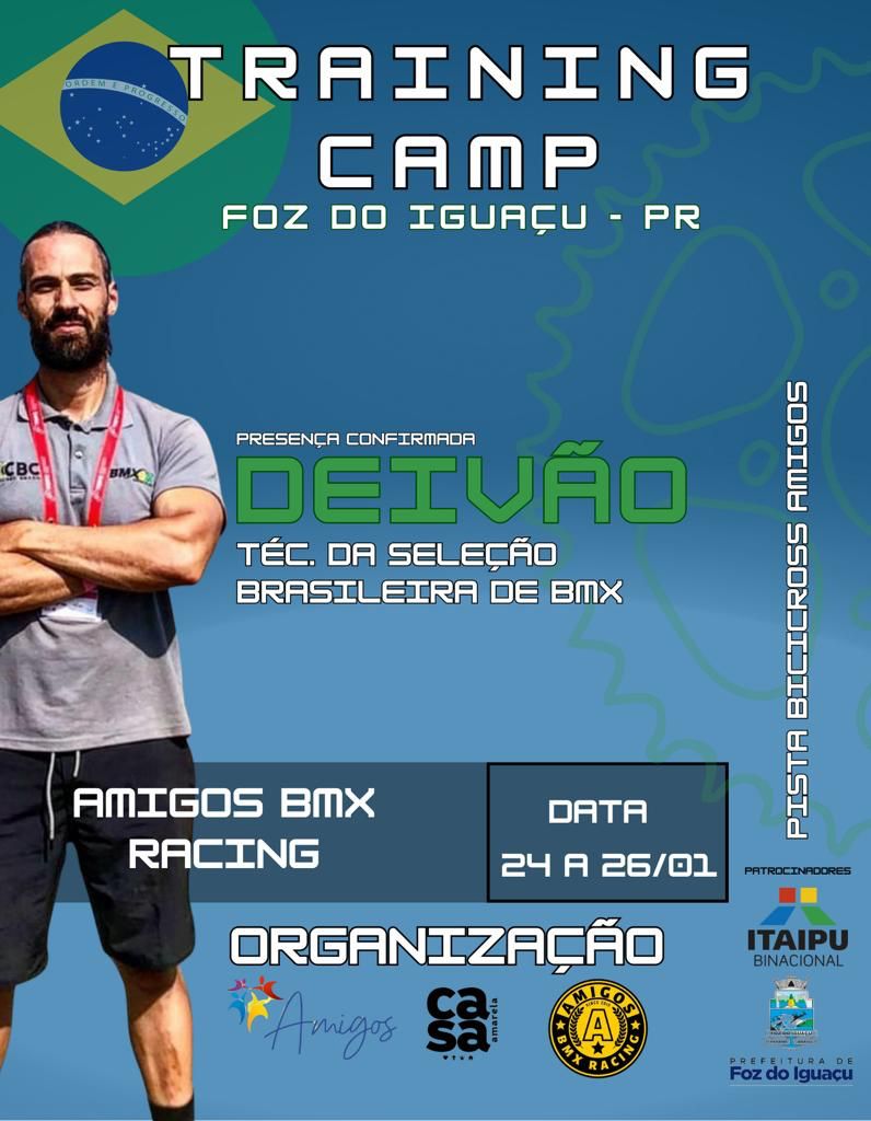 BMX: atletas de Foz do Iguaçu recebem treinamento avançado