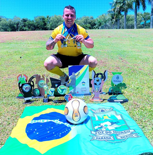 Copa Sudamericana 2024: jogador de FootGolf representa Foz do Iguaçu