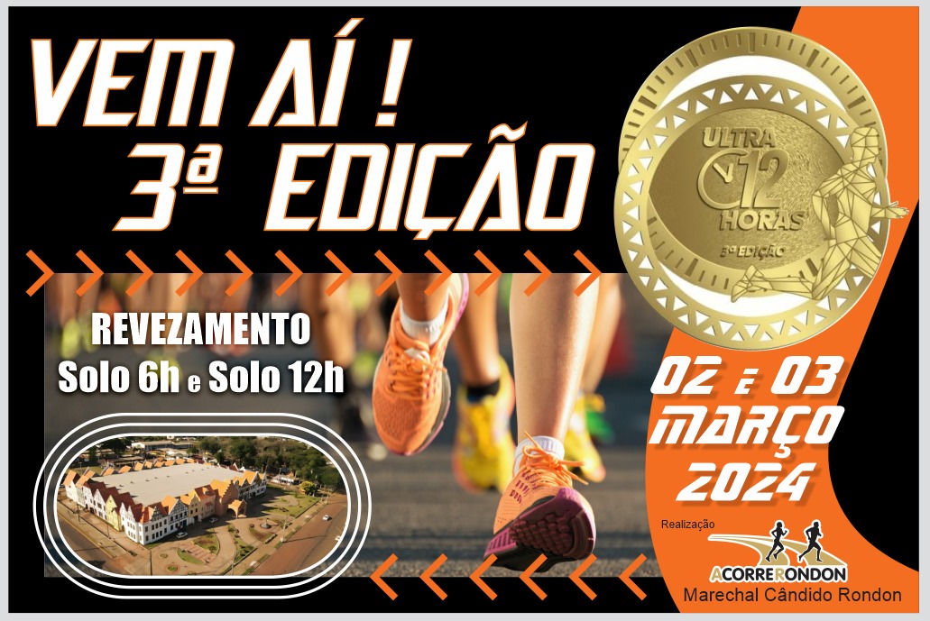 Saiba como participar da 3ª edição da Ultramarona 12 horas