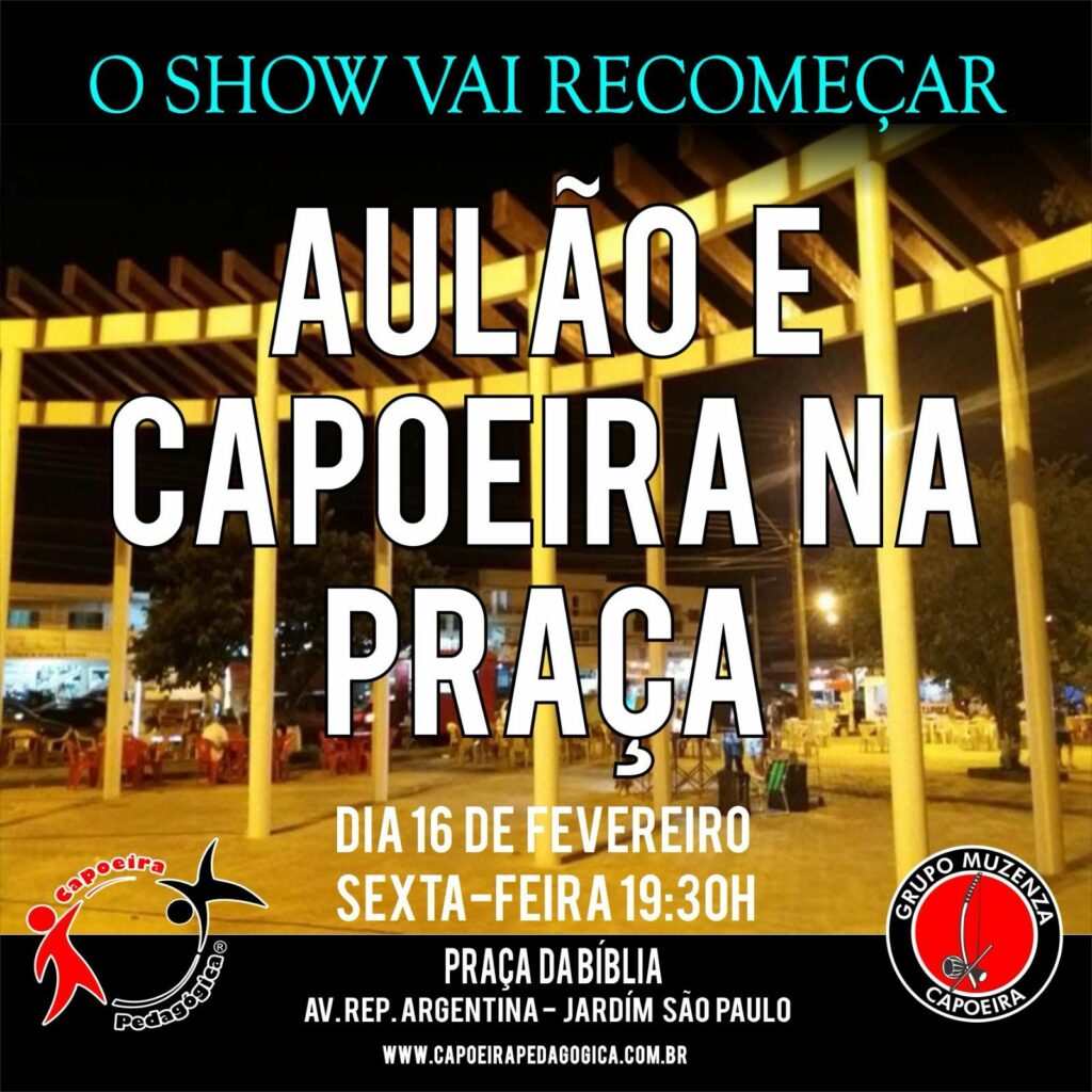 Foz do Iguaçu terá aulão de Capoeira nesta sexta (16), saiba mais