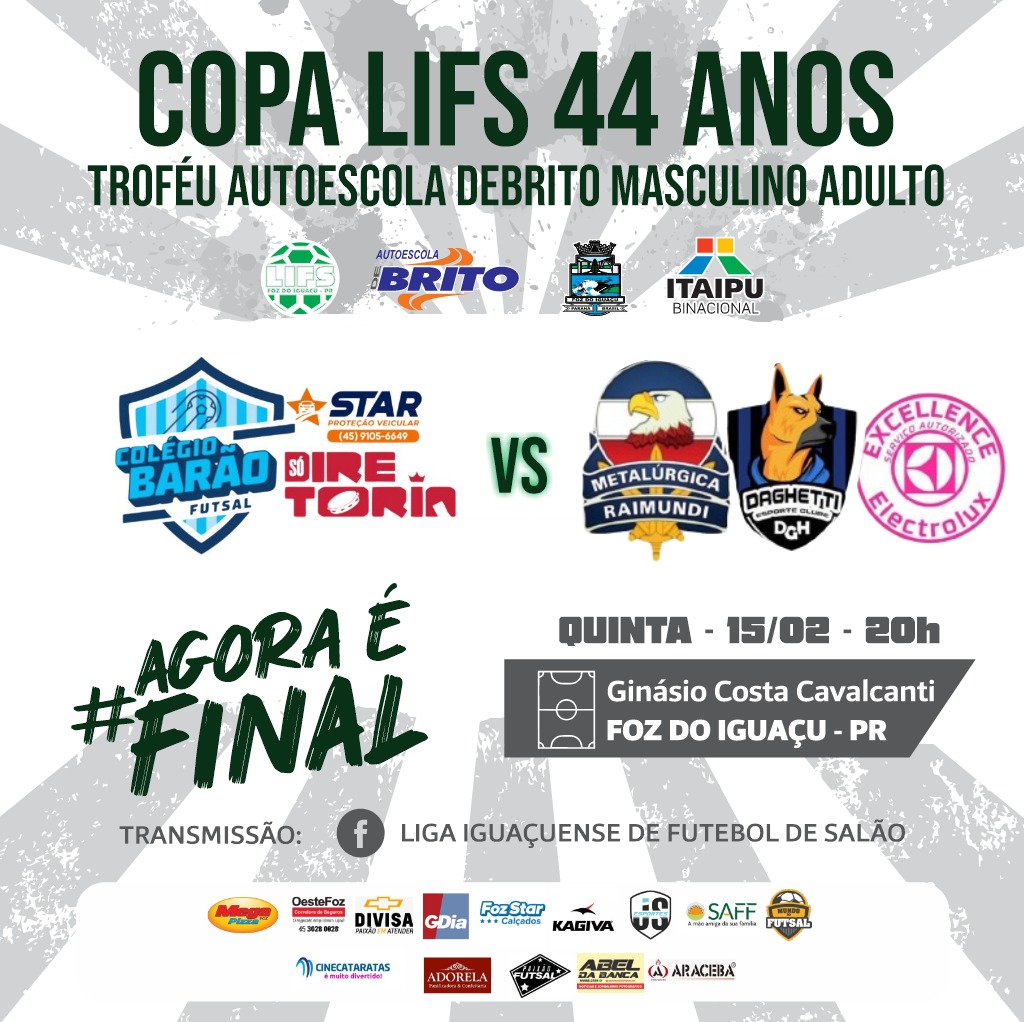 Copa LIFS 44 anos: grande final é hoje, saiba como assistir