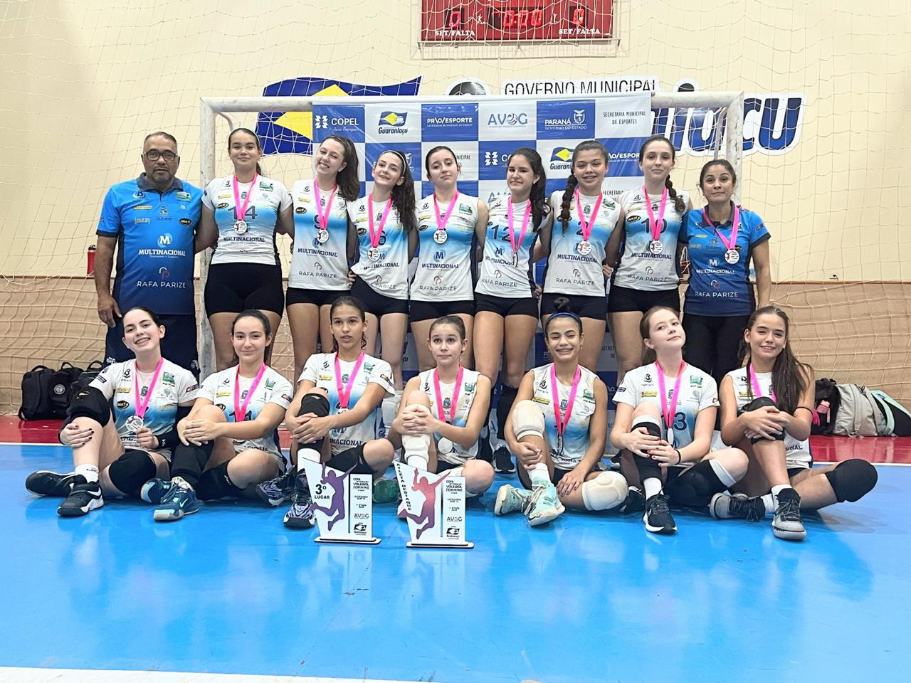 Foz é bronze na Copa de Integração de Voleibol Feminino Sub15