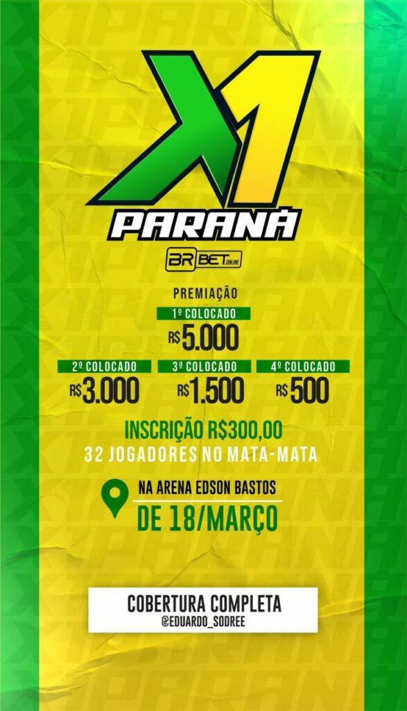 Campeonato de X1 em Foz do Iguaçu vai reunir 32 duplas, saiba como participar