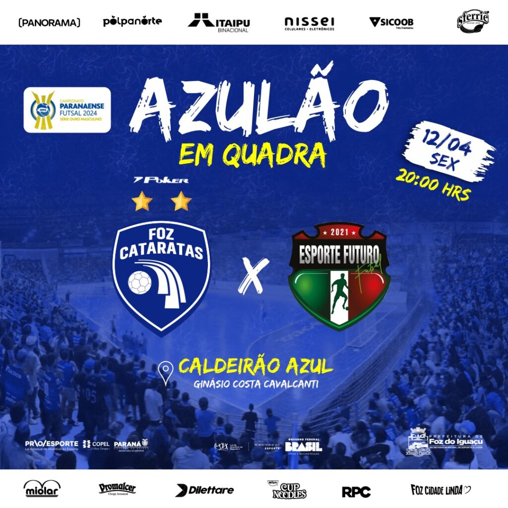 Foz Cataratas encara o Esporte Futuro em casa nesta sexta-feira (12)