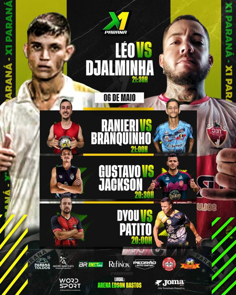 Hoje é dia de X1 Paraná! Confira os jogos da noite