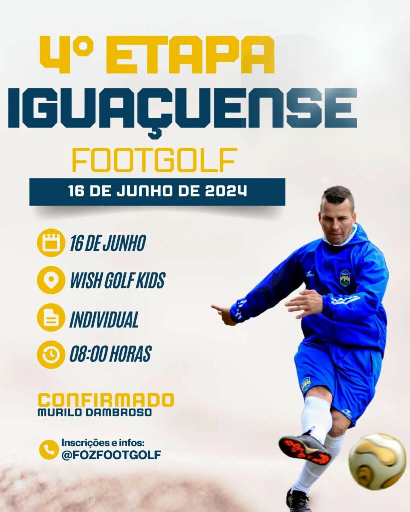 Veja como ficou a classificação da 4ª etapa iguaçuense de FootGolf