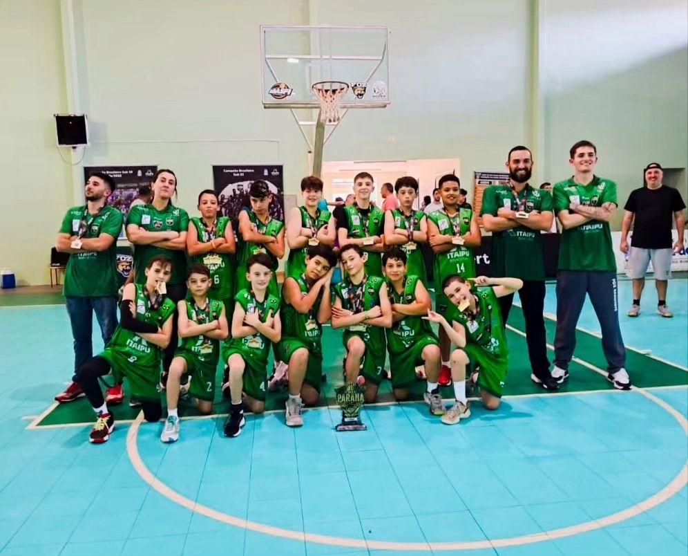 Basquete: Foz do Iguaçu conquista título inédito na Taça Paraná Sub-12