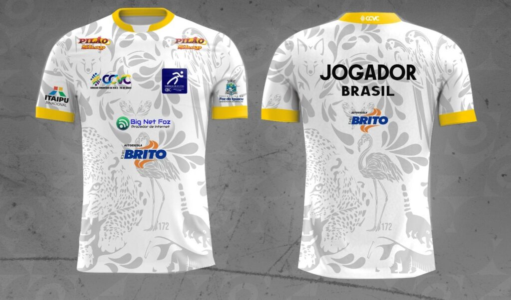 Novo uniforme badminton Foz