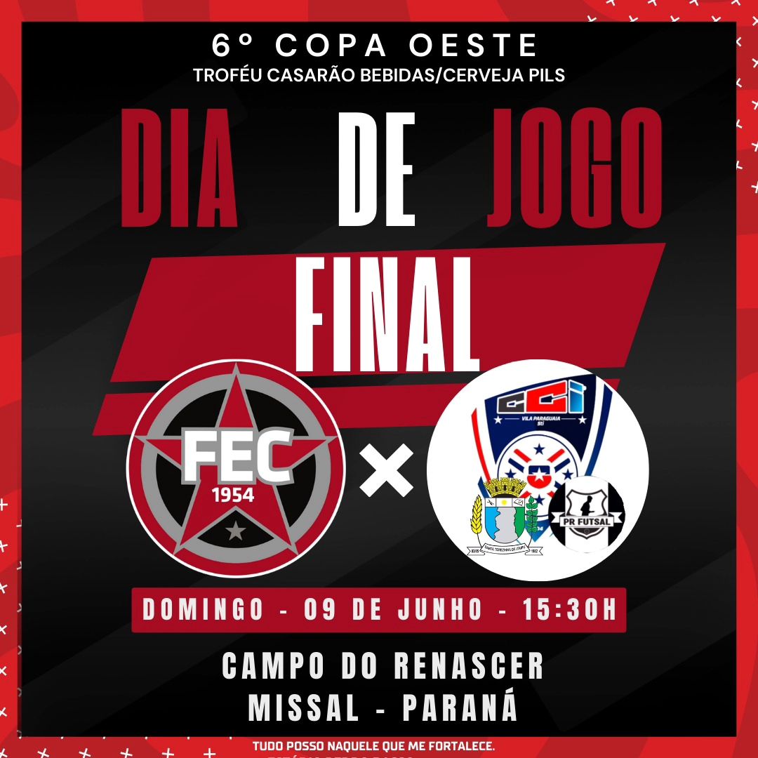 Flamengo enfrenta Santa Terezinha de Itaipu na final da Copa Oeste