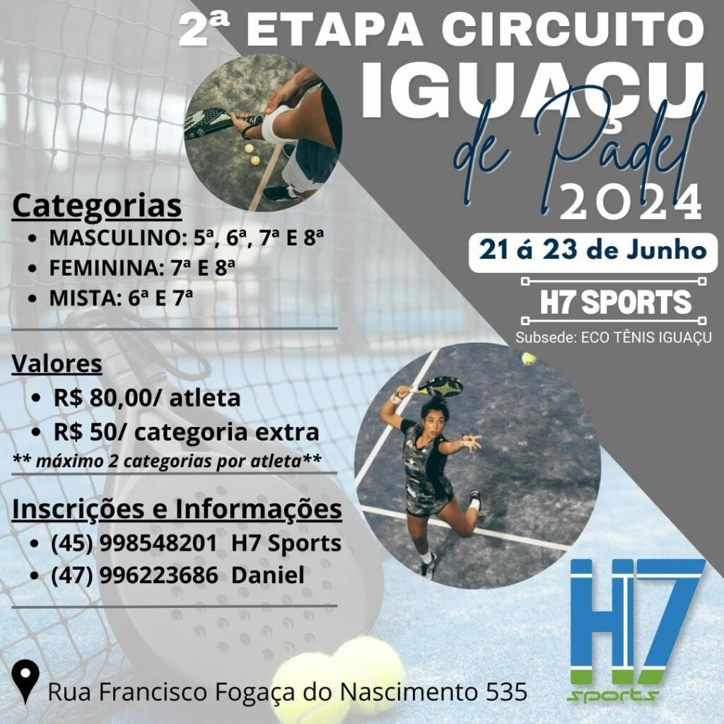 2ª etapa Circuito Iguaçu de Padel