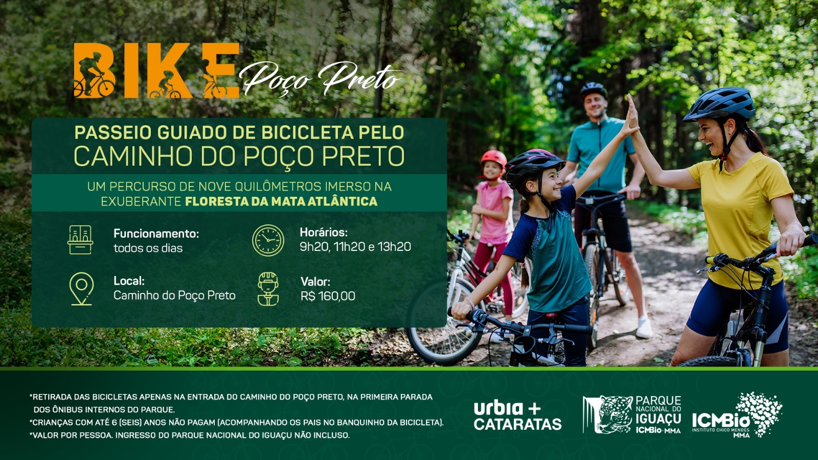 Bike Poço Preto: a nova forma de contemplar a natureza do Parque Nacional do Iguaçu