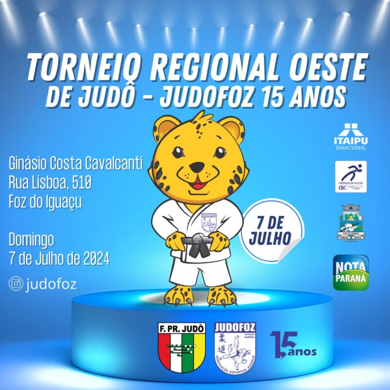 Torneio Regional Oeste de Judô é realizado em Foz do Iguaçu