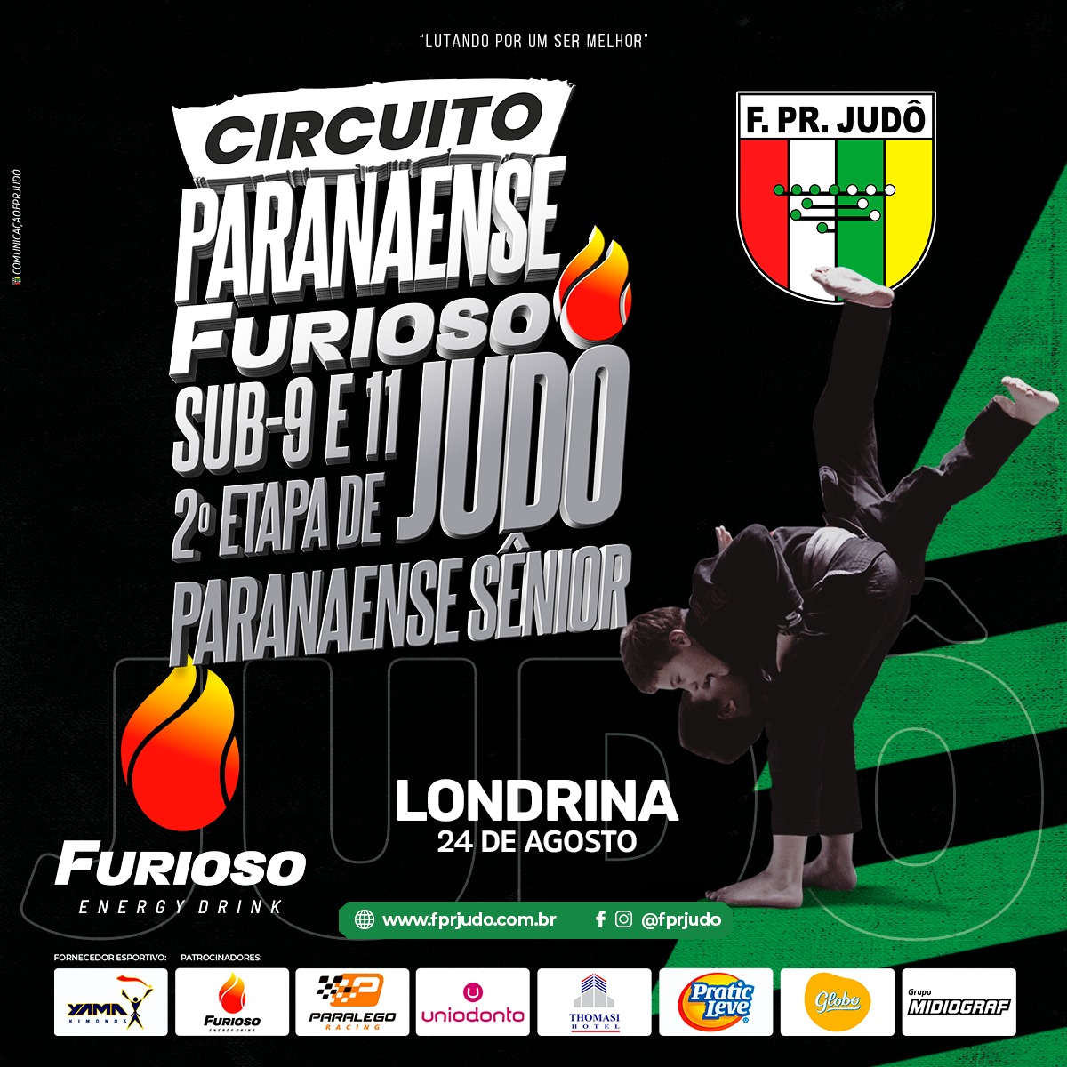 Judocas de Foz participam de Campeonato Paranaense em Londrina