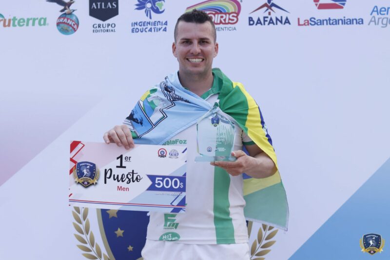 FootGolf: Murilo Dambroso conquista título internacional representando Foz do Iguaçu