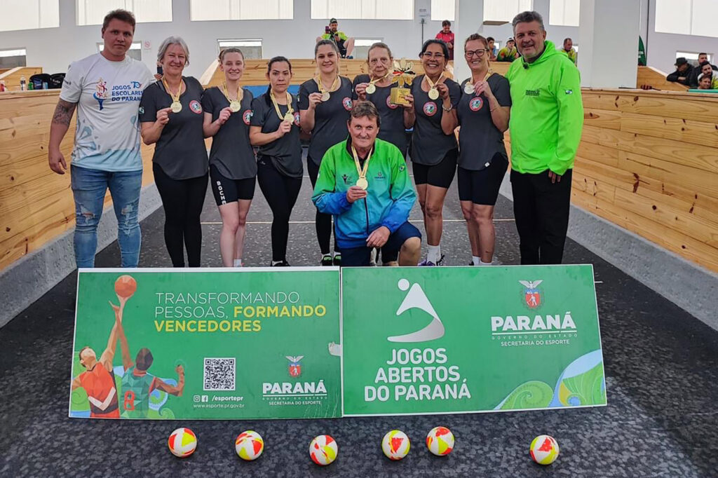 Equipe feminina de Bocha de Foz conquista título nos Jogos Abertos do Paraná