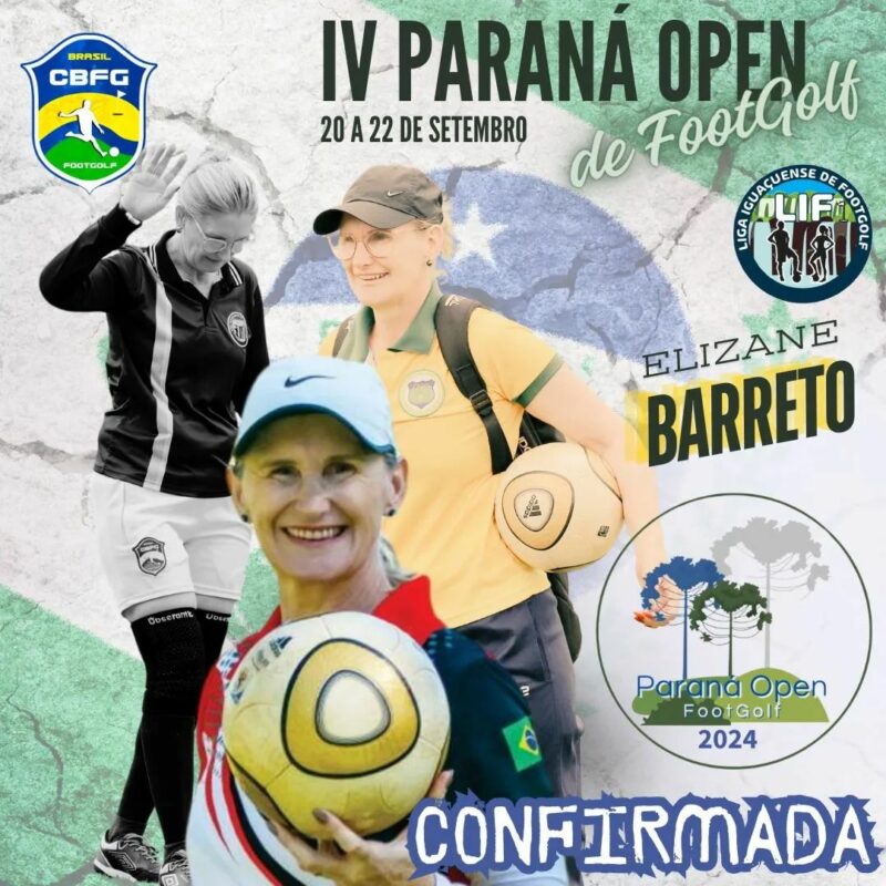 Atletas de Foz do Iguaçu disputam o IV Paraná Open de FootGolf