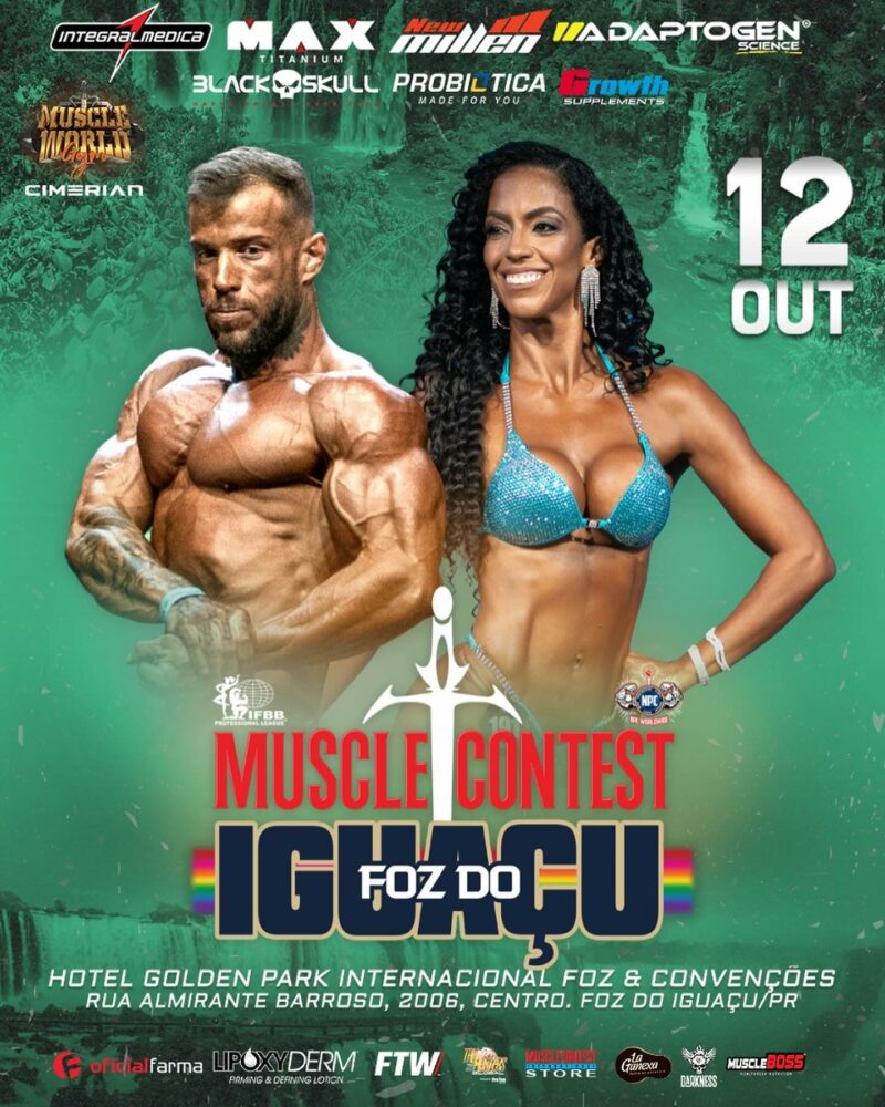 Fisiculturismo: Muscle Contest é realizado em Foz do Iguaçu